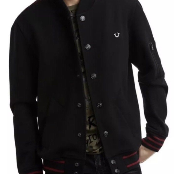 Black Neoprene Bomber Jacket | Poshmark